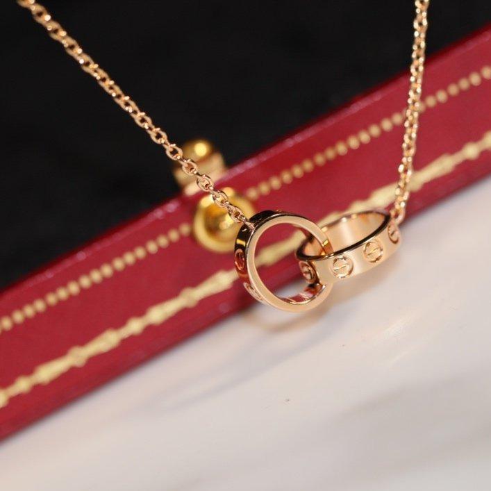 DIANA LOVE NECKLACE PINK GOLD AND SILVER