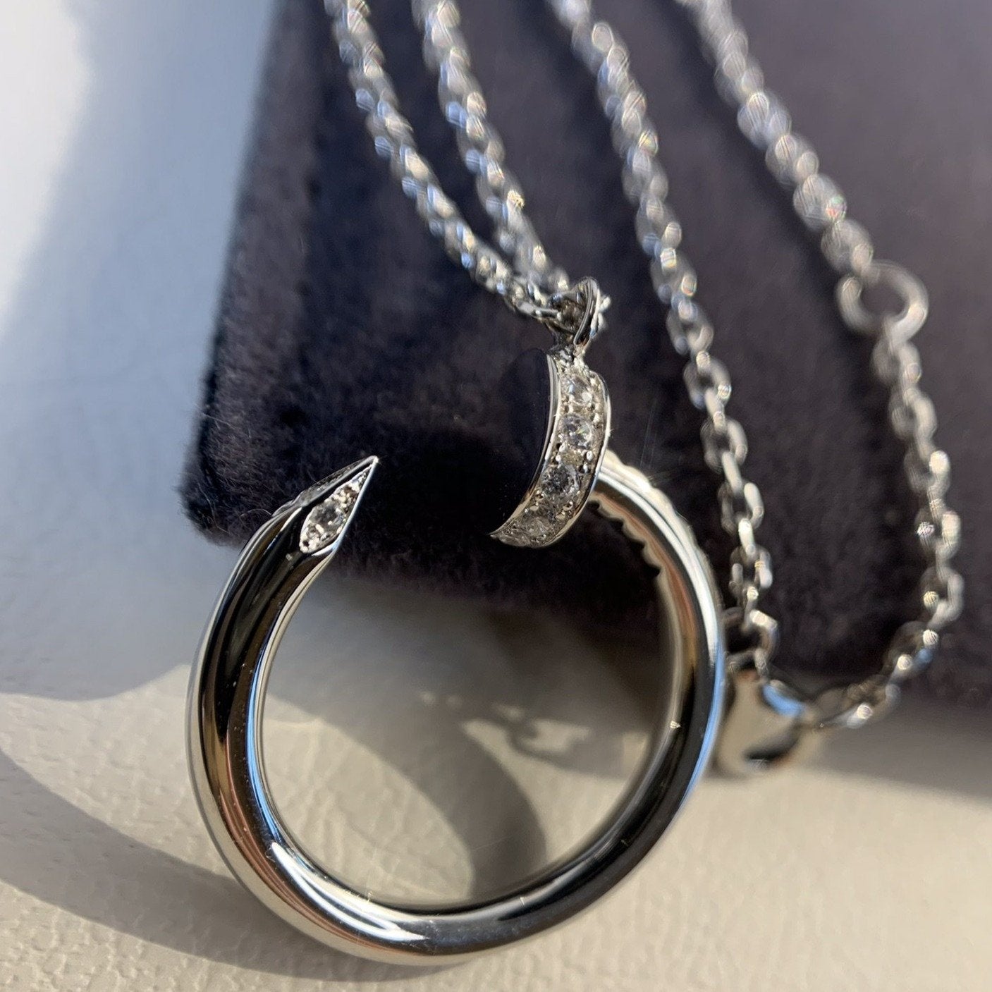 DIANA JUSTE NECKLACE SILVER