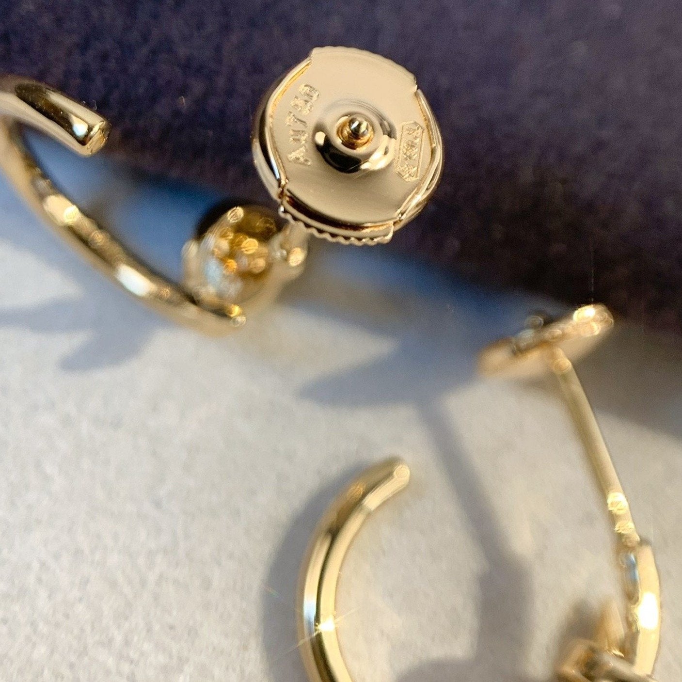 DIANA JUSTE EARRINGS PINK GOLD
