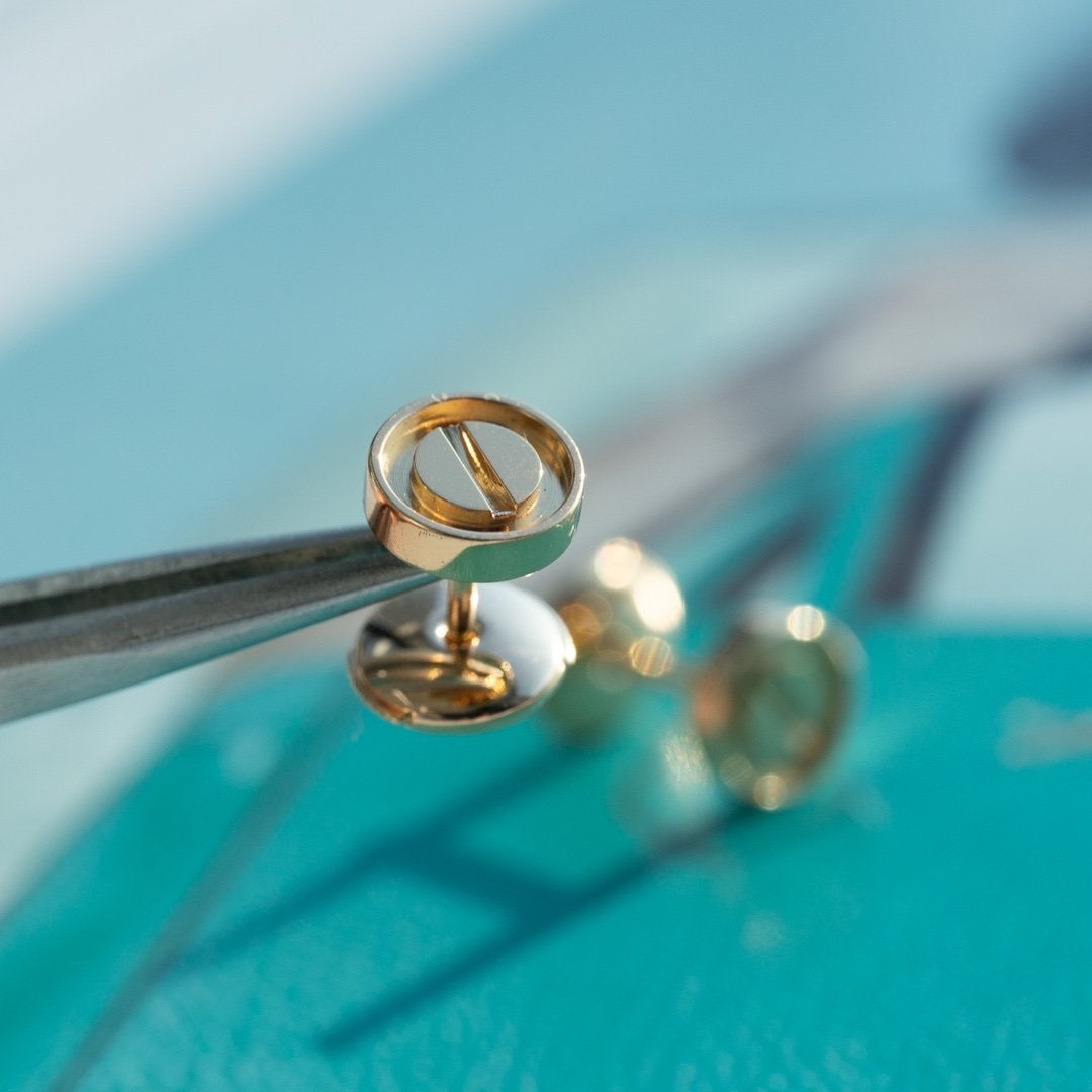 DIANA LOVE EARRINGS PINK GOLD 10MM