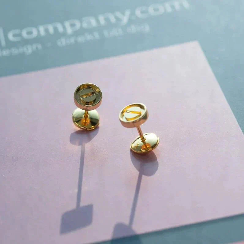 DIANA LOVE EARRINGS GOLD 10MM