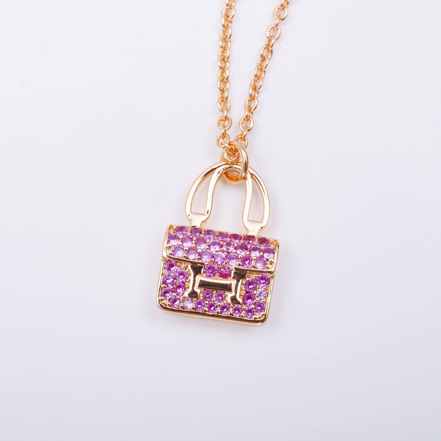 DIANA CONSTANCE PEDANT PURPLE DIAMOND NECKLACE