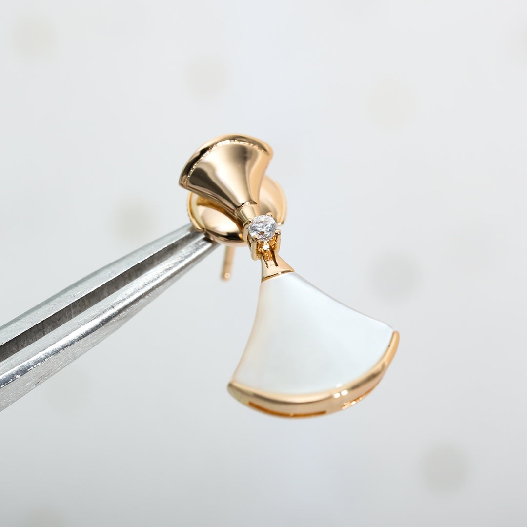 DIANA DREAM MOP PINK GOLD EARRINGS