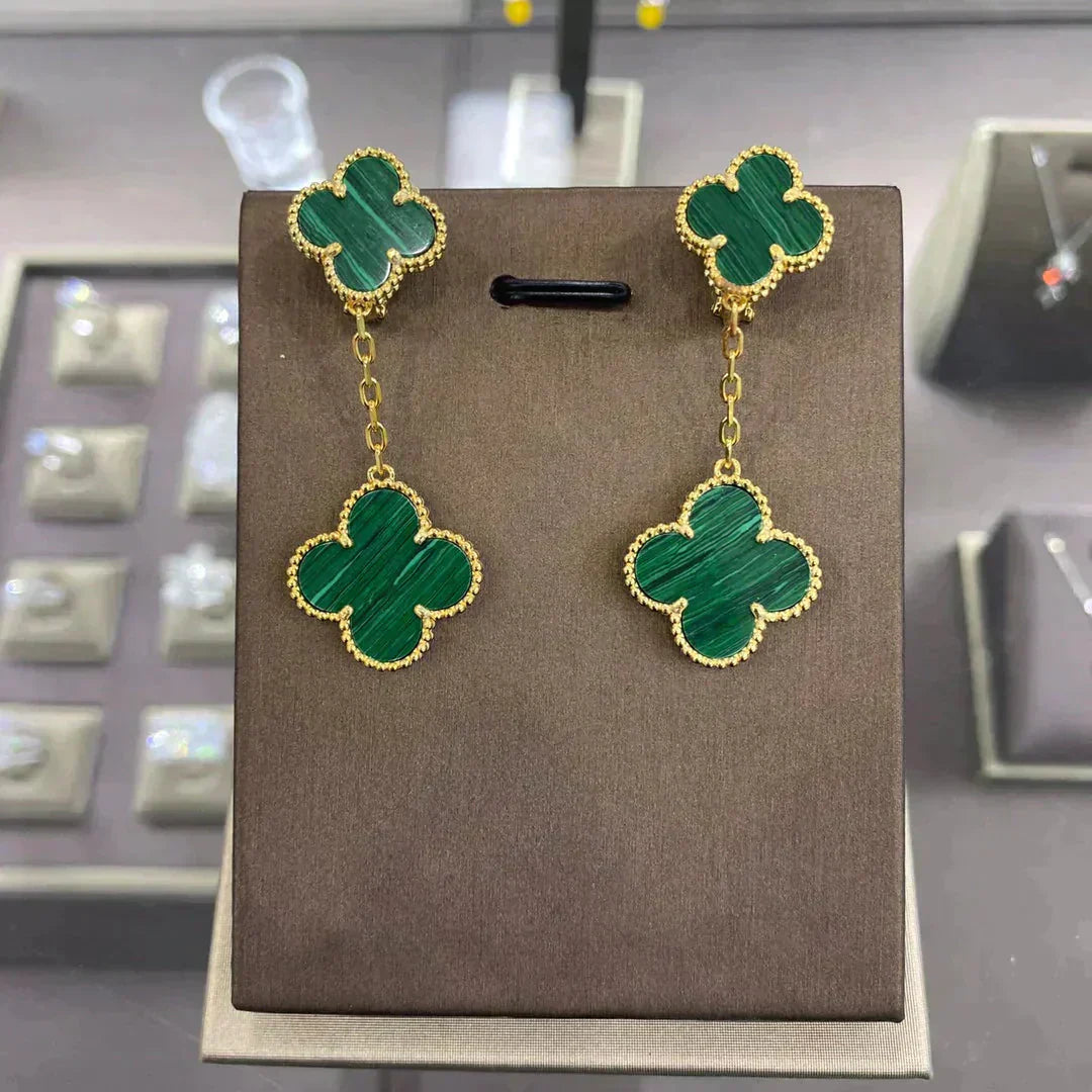 CLOVER 2 MOTIFS EARRINGS (MULTIPLE CHOICESC