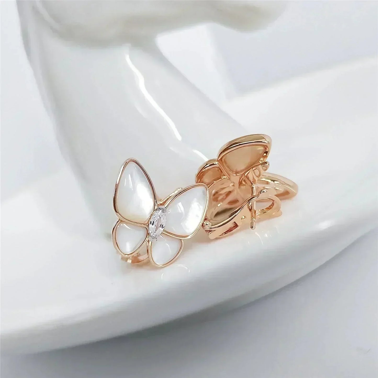 DIANA BUTTERFLY MOP DIAMOND EARRINGS