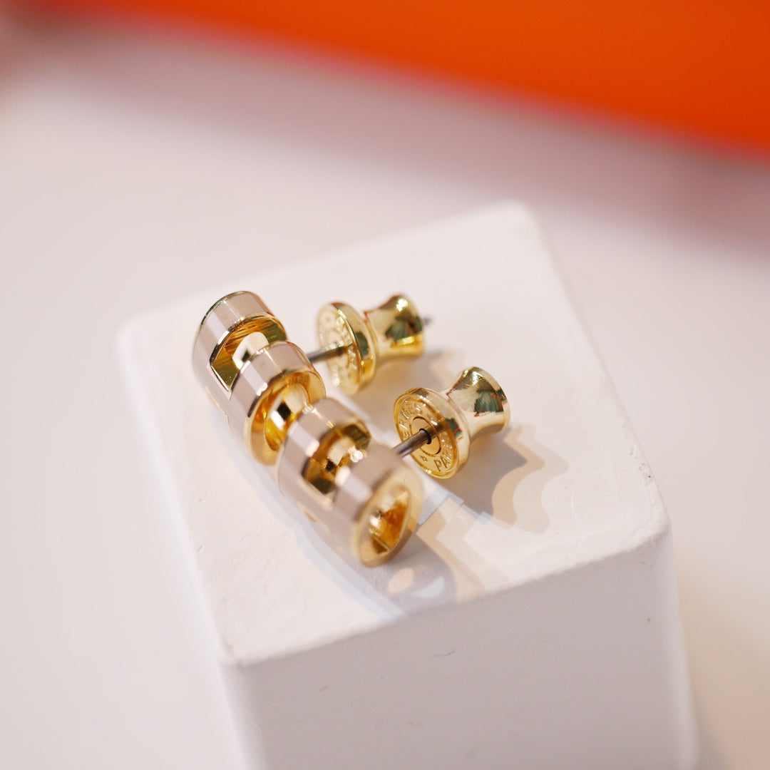 BOUCLES D'OREILLES DIANA MINI POP H OR GRIS