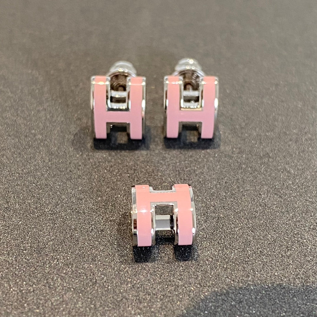 BOUCLES D'OREILLES DIANA MINI POP H ARGENT ROSE