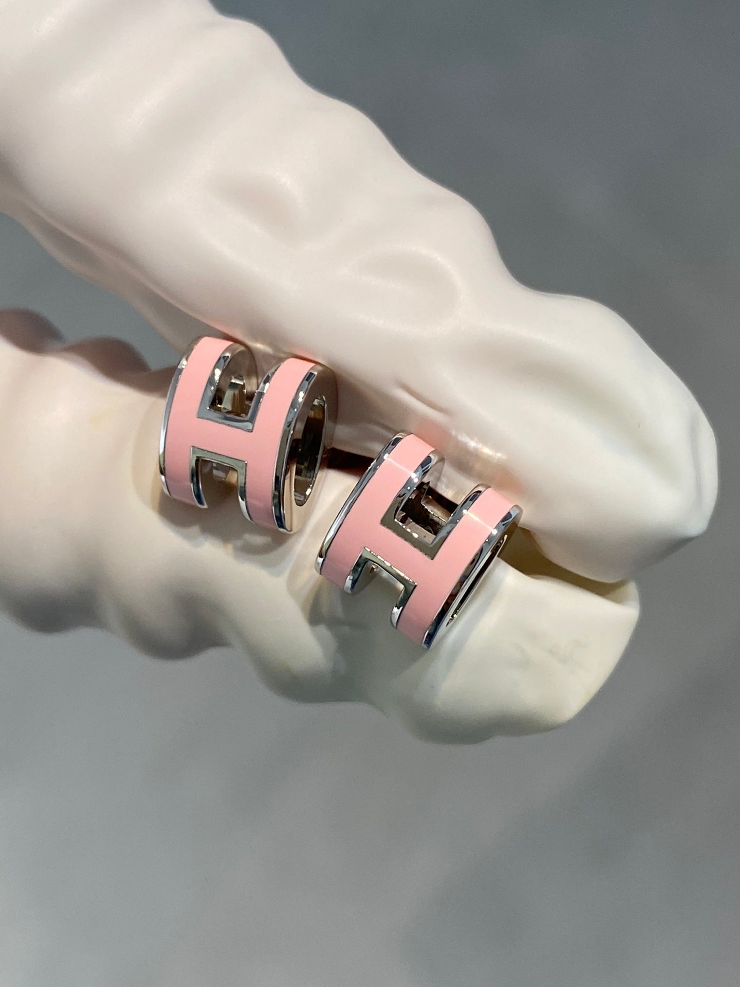 BOUCLES D'OREILLES DIANA MINI POP H ARGENT ROSE
