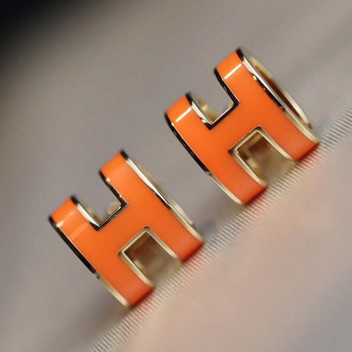 BOUCLES D'OREILLES DIANA MINI POP H ORANGE