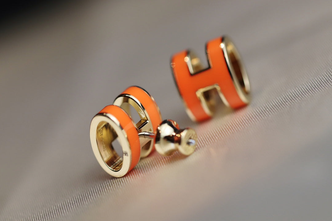 BOUCLES D'OREILLES DIANA MINI POP H ORANGE