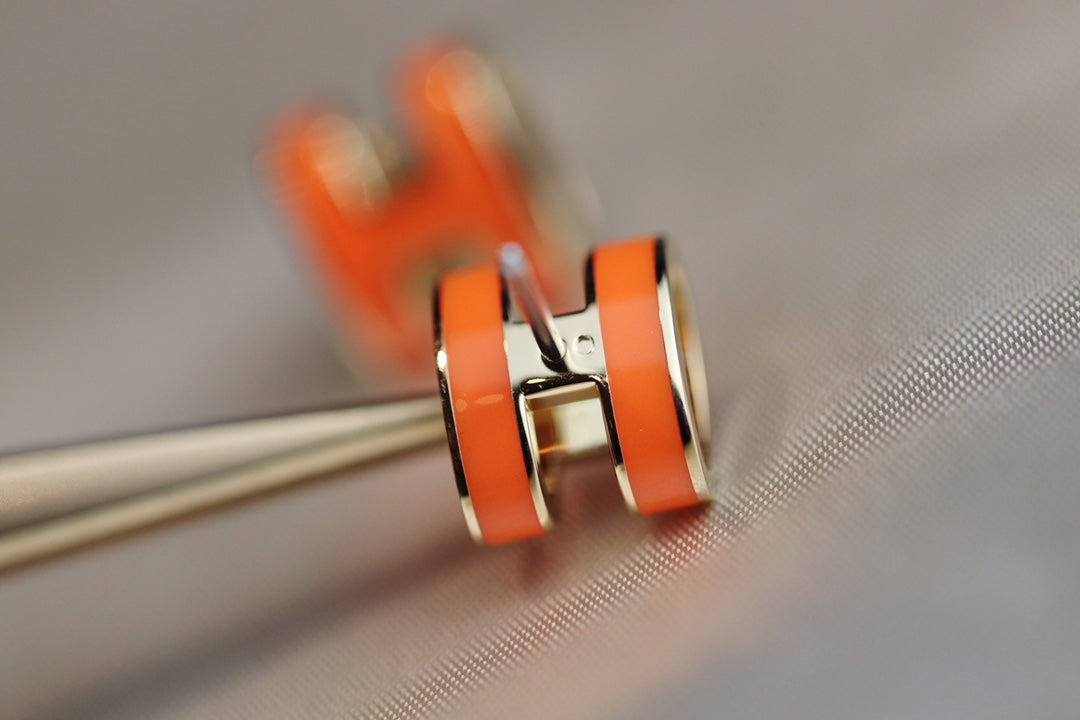 BOUCLES D'OREILLES DIANA MINI POP H ORANGE