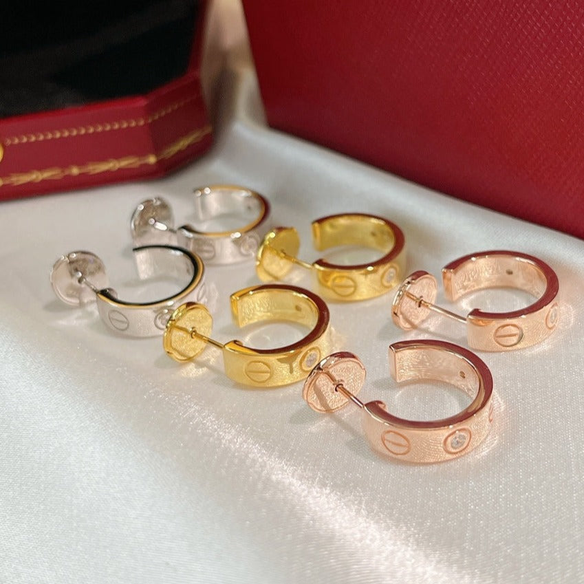 DIANA LOVE EARRINGS 5.7MM 2 DIAMONDS