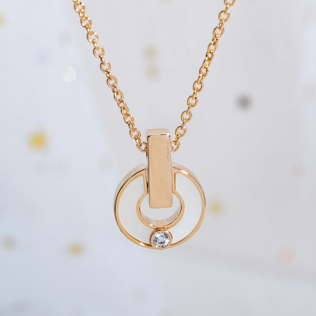 COLLIER DIANA GARI NACRE OR ROSE