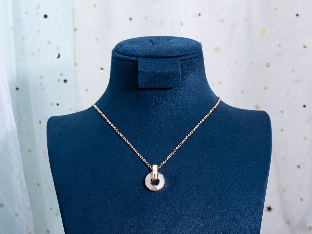 COLLIER DIANA GARI NACRE OR ROSE