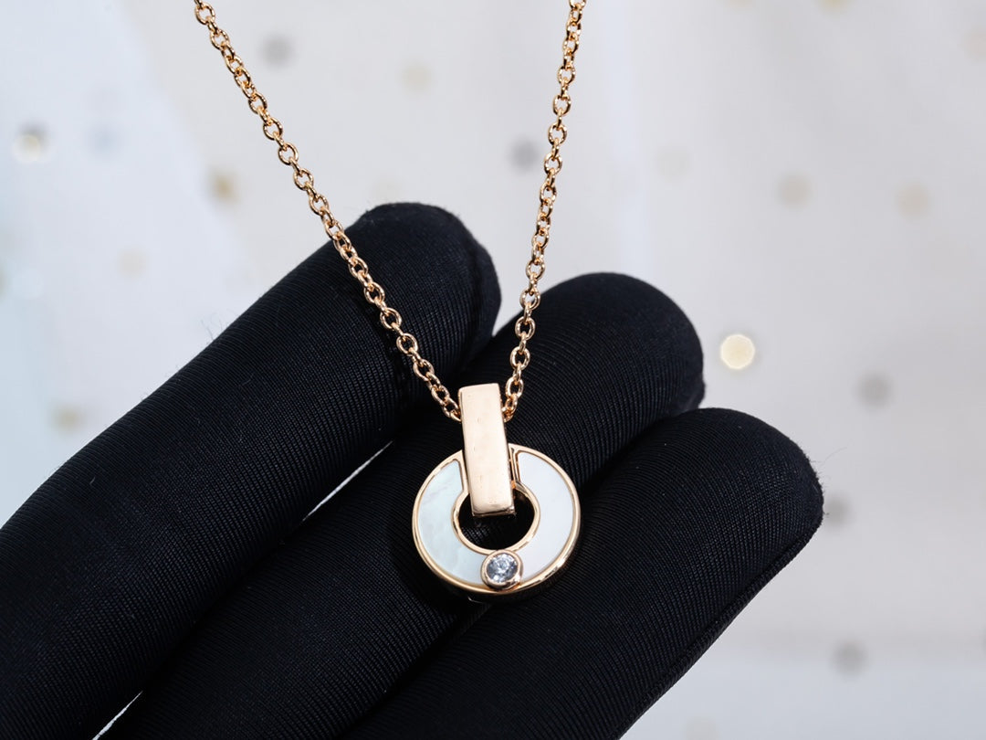 COLLIER DIANA GARI NACRE OR ROSE