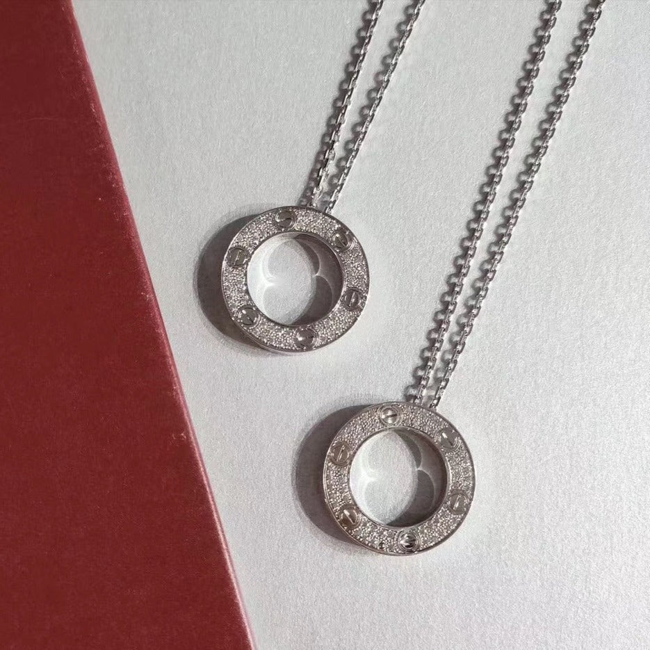 DIANA LOVE NECKLACE ADJUSTABLE SILVER
