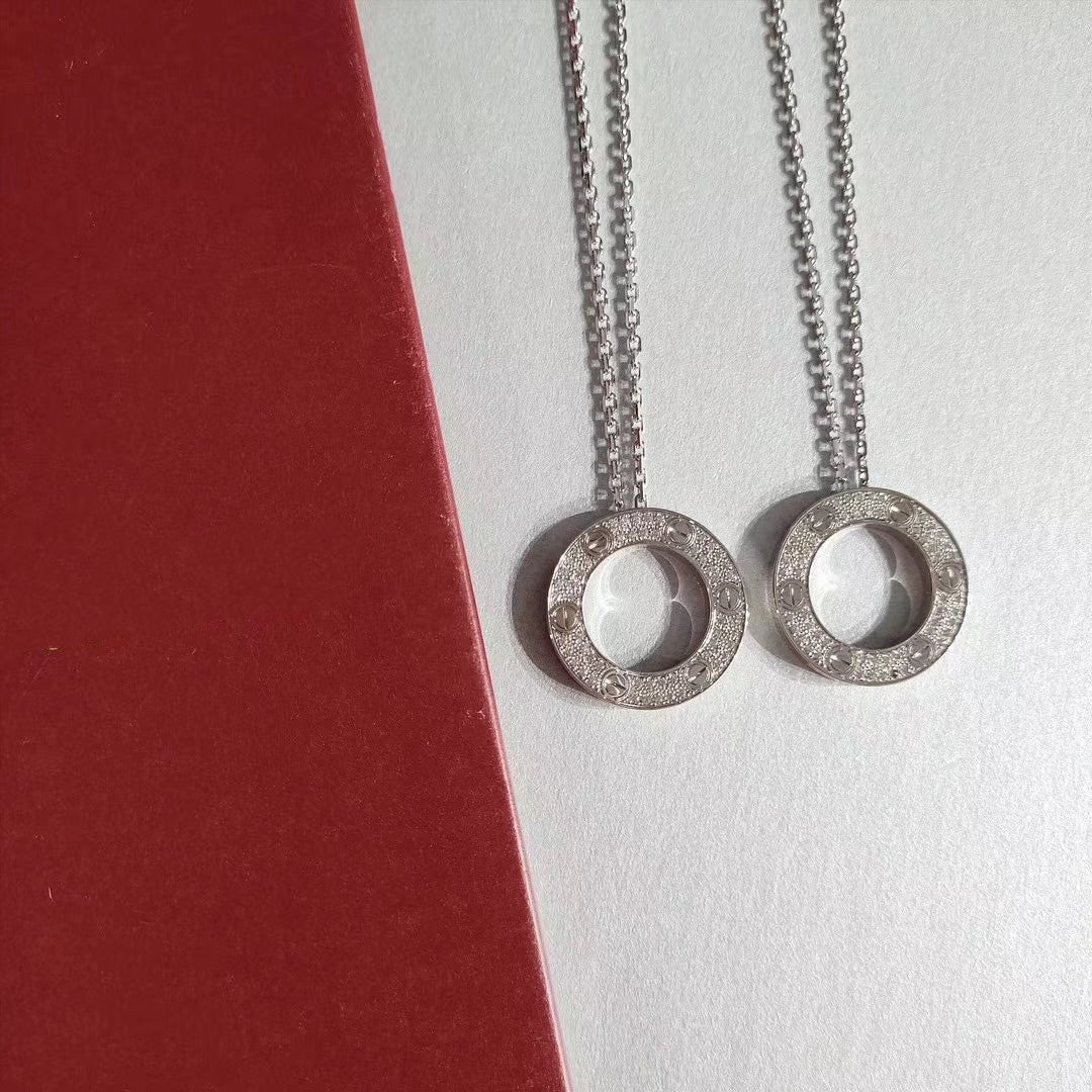 DIANA LOVE NECKLACE ADJUSTABLE SILVER