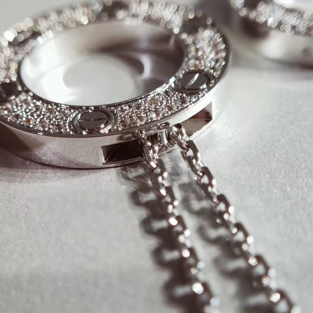 DIANA LOVE NECKLACE ADJUSTABLE SILVER