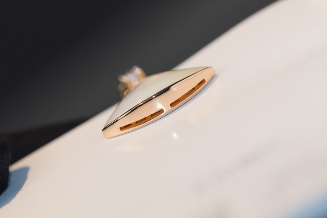 COLLIER DIANA DREAM NACRE BLANCHE OR ROSE 1 DIAMANT