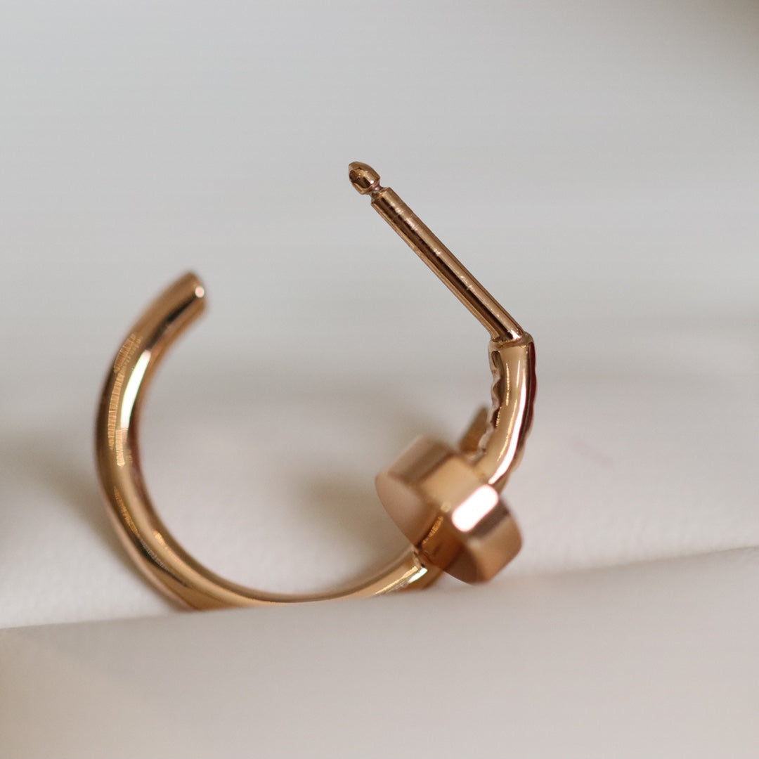 DIANA JUSTE EARRINGS PINK GOLD