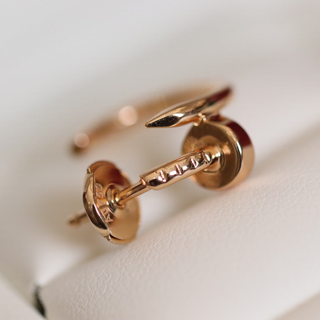 DIANA JUSTE EARRINGS PINK GOLD