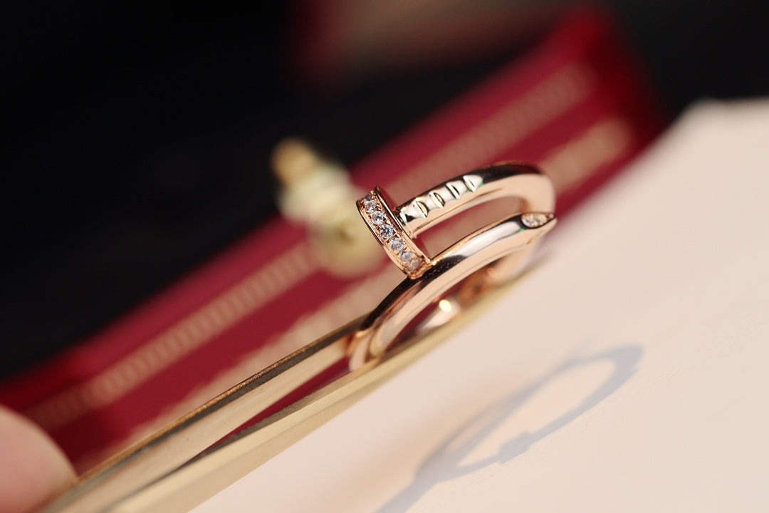 DIANA JUSTE RING 2.65MM PINK GOLD DIAMOND