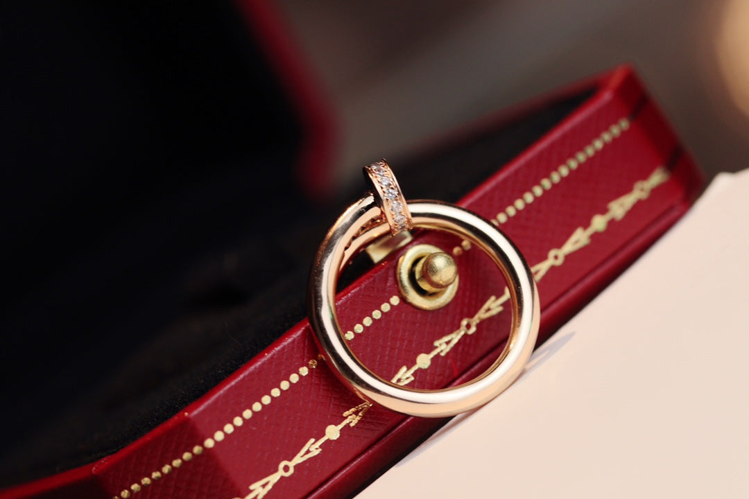 DIANA JUSTE RING 2.65MM PINK GOLD DIAMOND