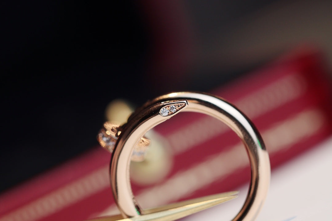 DIANA JUSTE RING 2.65MM PINK GOLD DIAMOND
