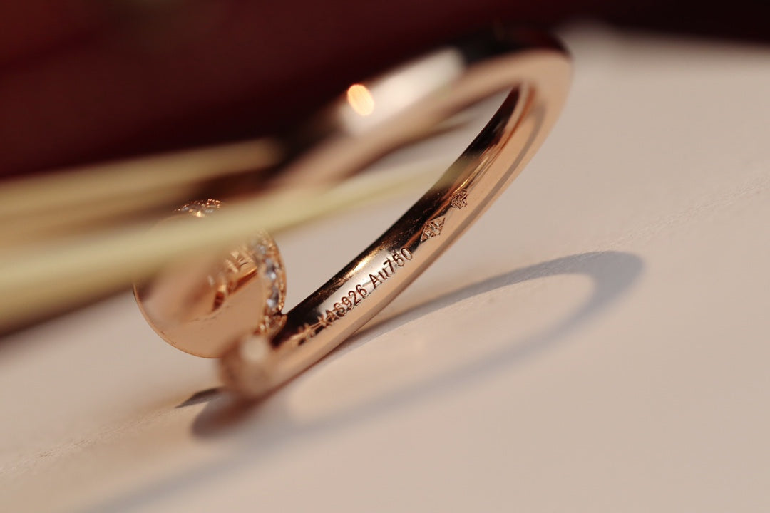 DIANA JUSTE RING 2.65MM PINK GOLD DIAMOND