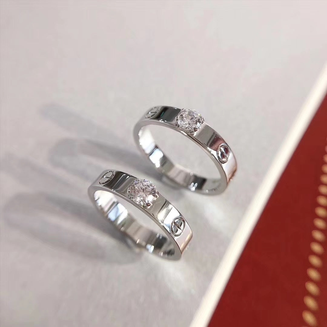 DIANA LOVE RING 3.6MM 1 BIG DIAMOND