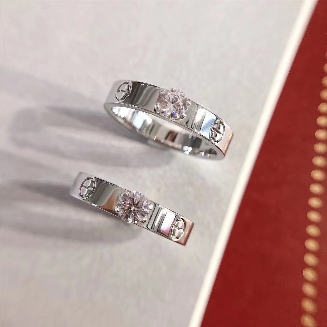 DIANA LOVE RING 3.6MM 1 BIG DIAMOND