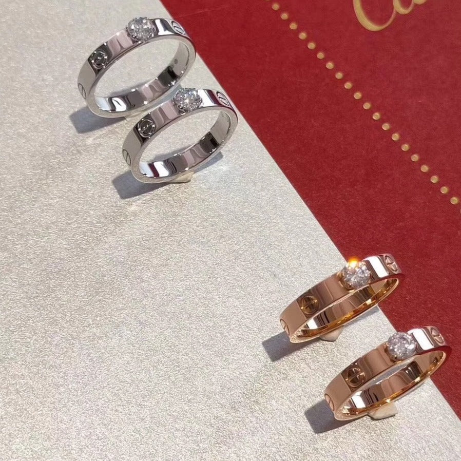 DIANA LOVE RING 3.6MM 1 BIG DIAMOND