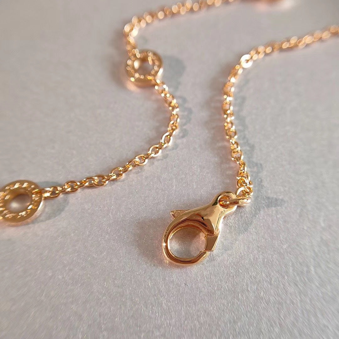 DIANA ZERO 1 NECKLACE PINK GOLD