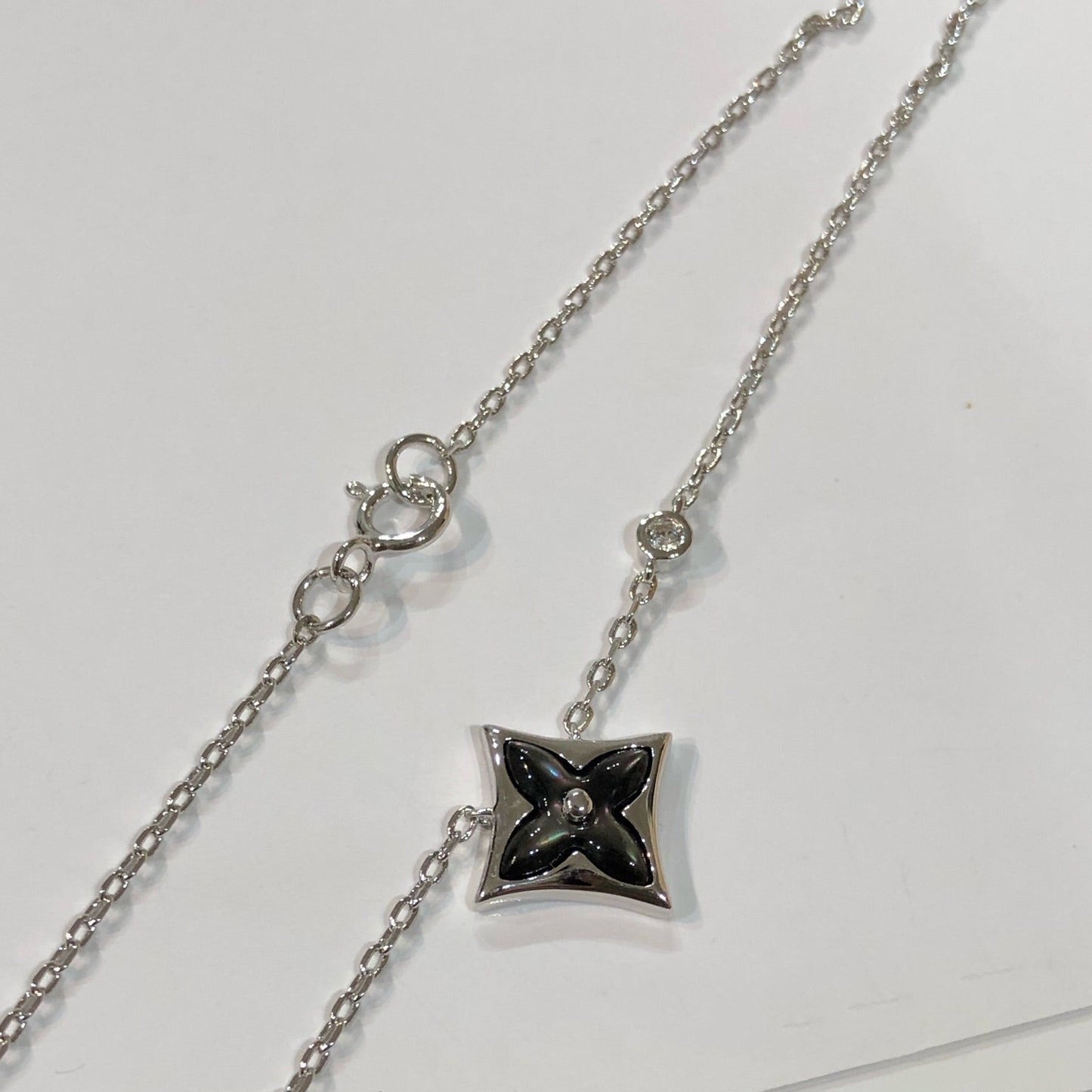 DIANA STAR BLACK MOP NECKLACE