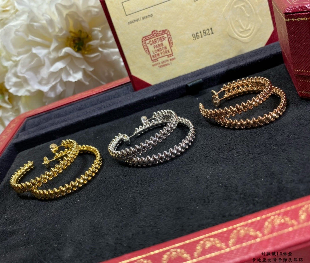 DIANA CLASH LARGE HOOP EARRINGS