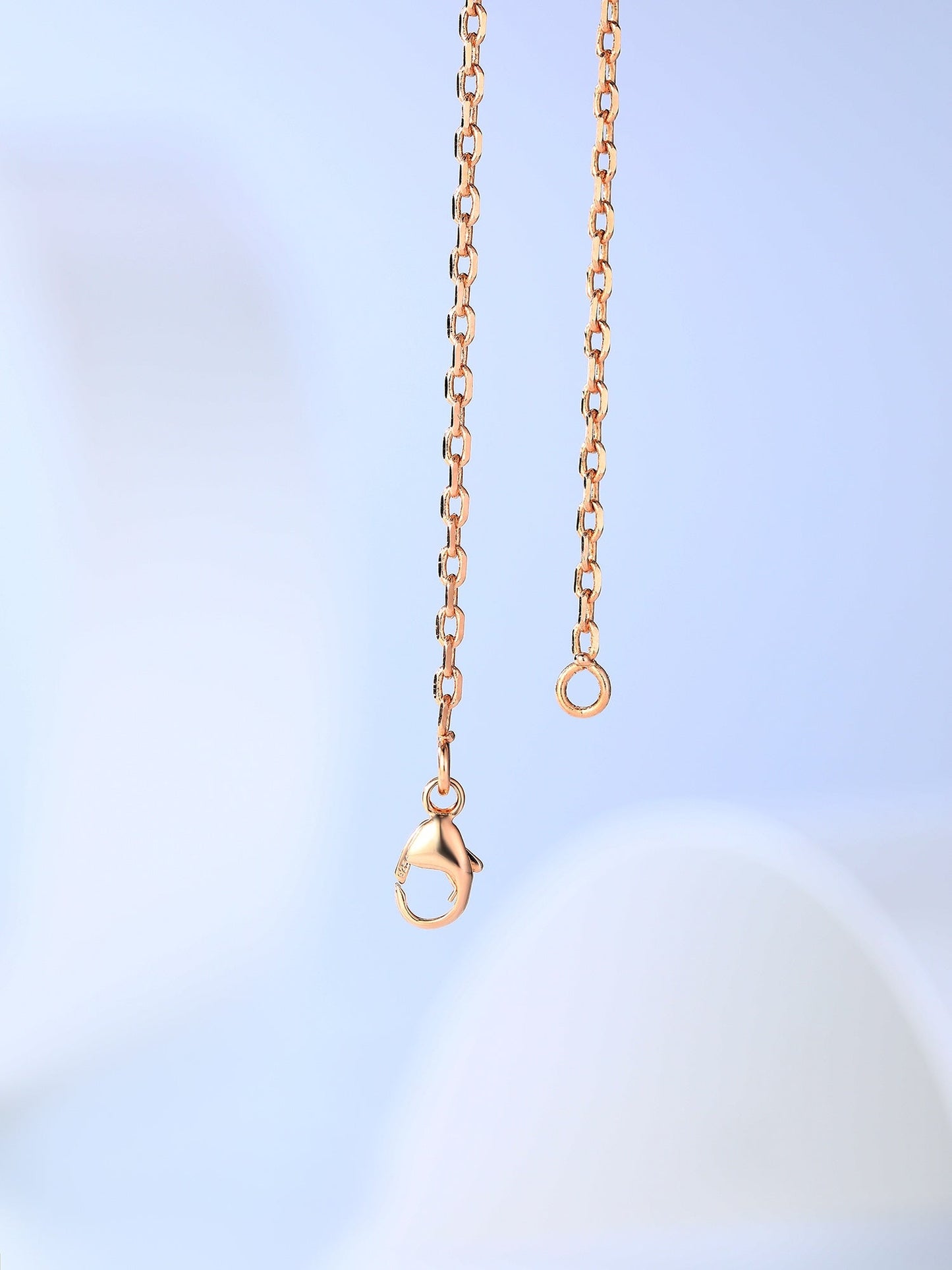 DIANA H CAGE PINK GOLD NECKLACE