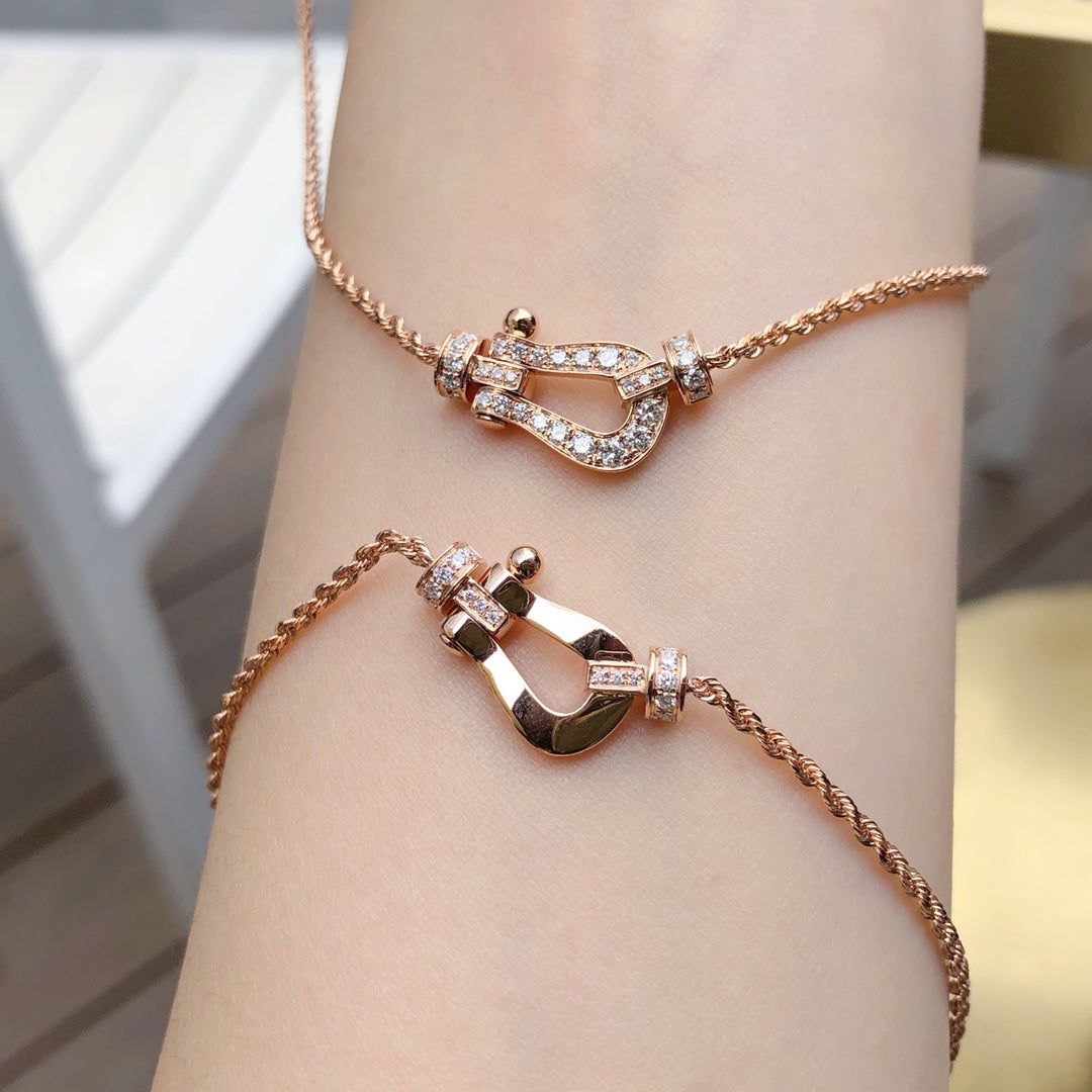 DIANA FORCE 10 PINK GOLD DIAMOND NECKLACE
