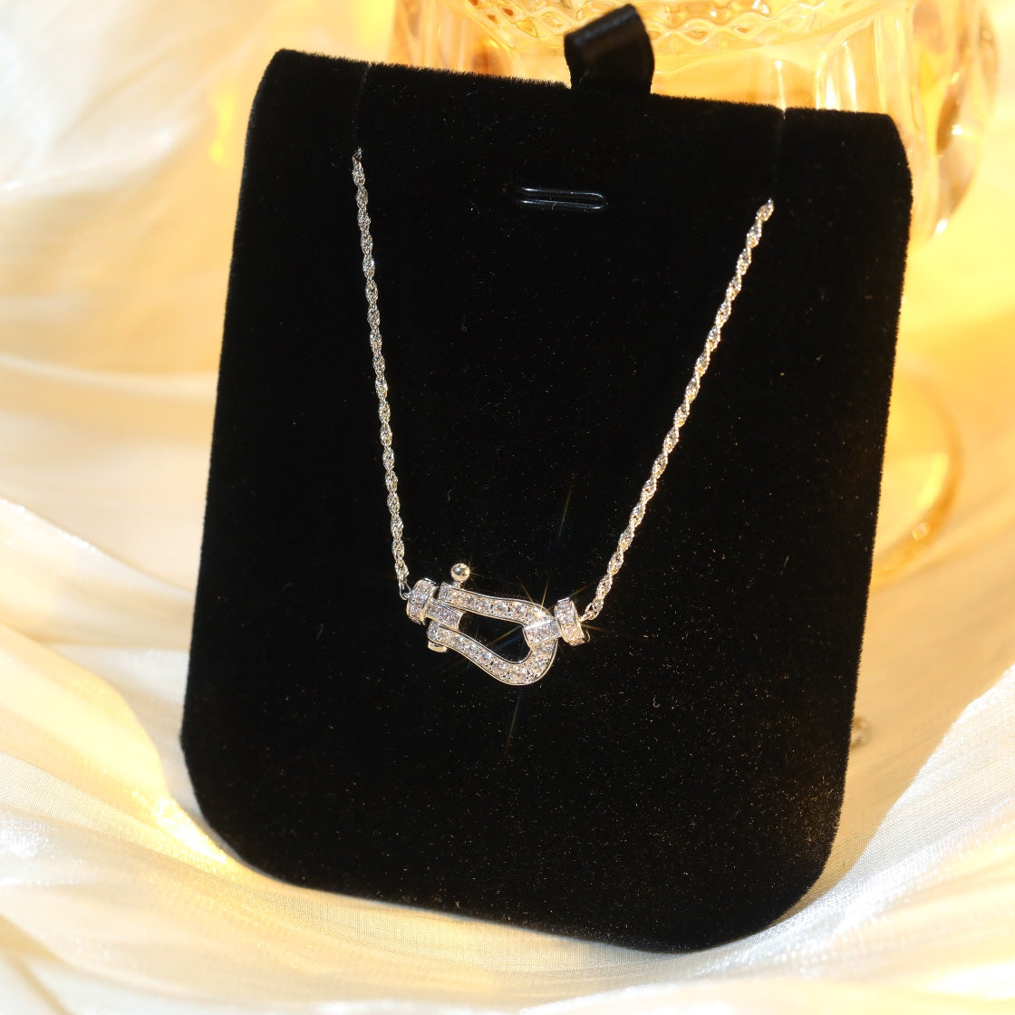 DIANA FORCE 10 DIAMOND SILVER NECKLACE MINI MODEL