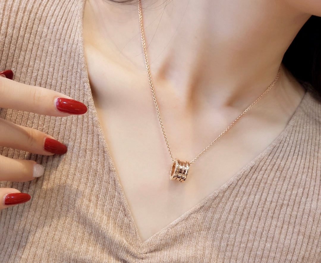 DIANA ZERO 1 PINK GOLD NECKLACE