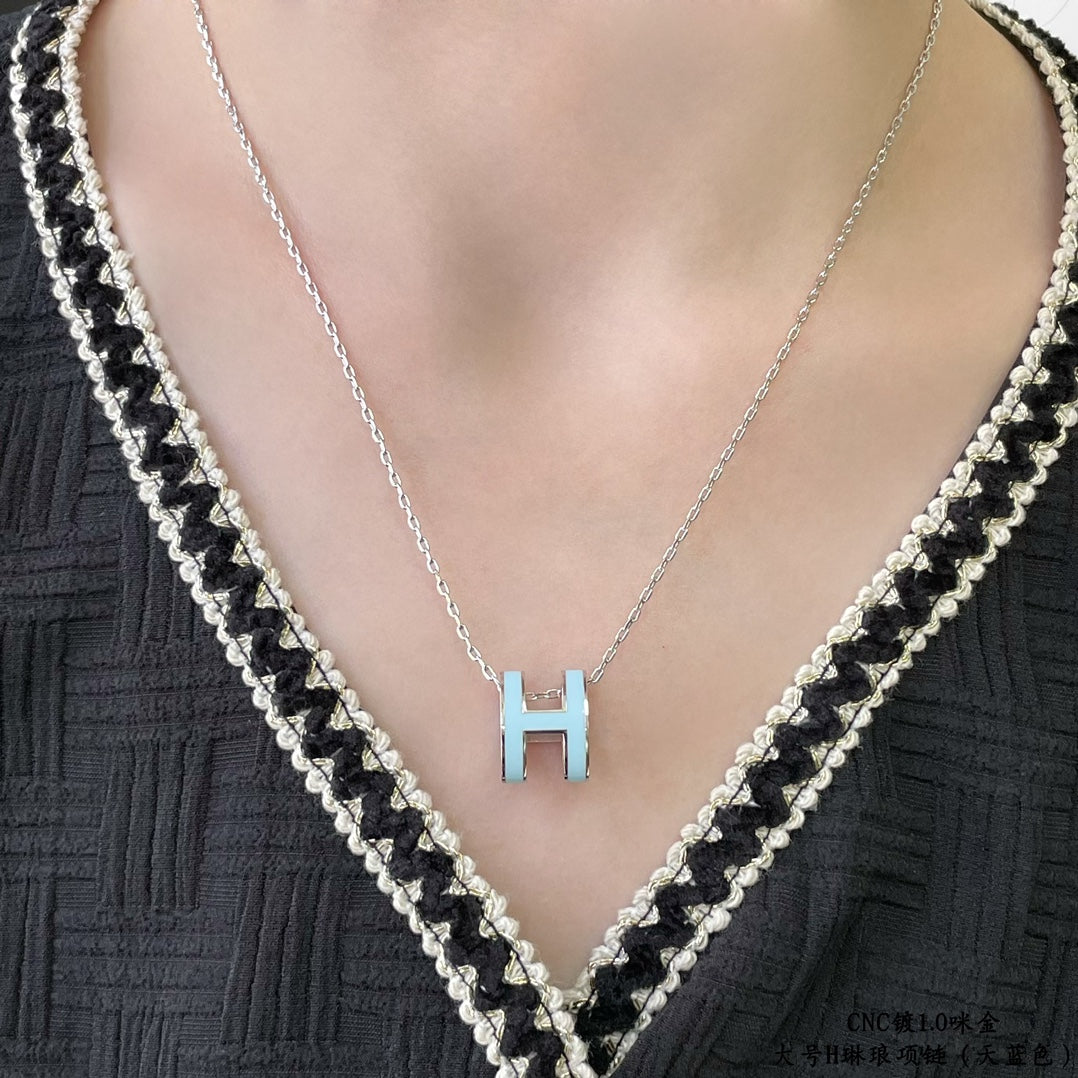 DIANA POP H SKY BLUE NECKLACE