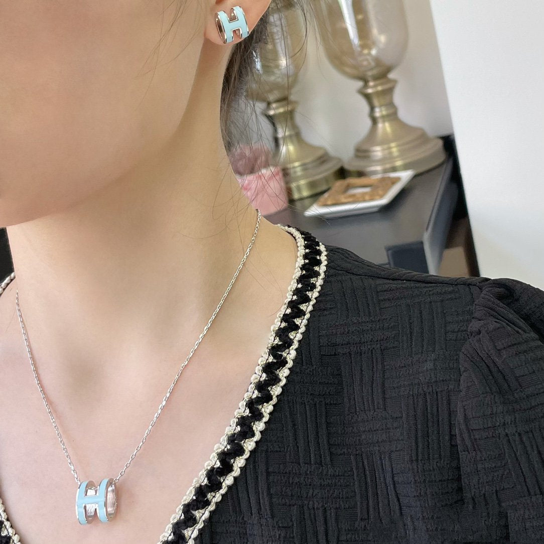 DIANA POP H SKY BLUE NECKLACE
