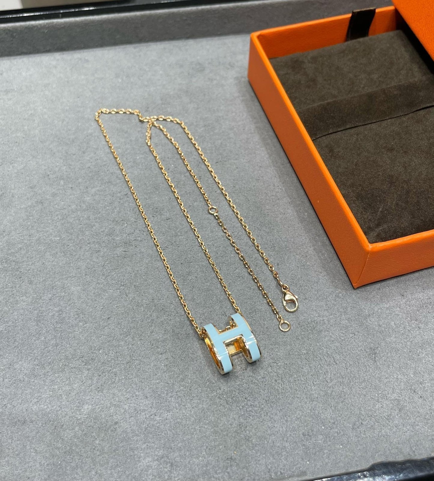 DIANA POP H SKY BLUE NECKLACE