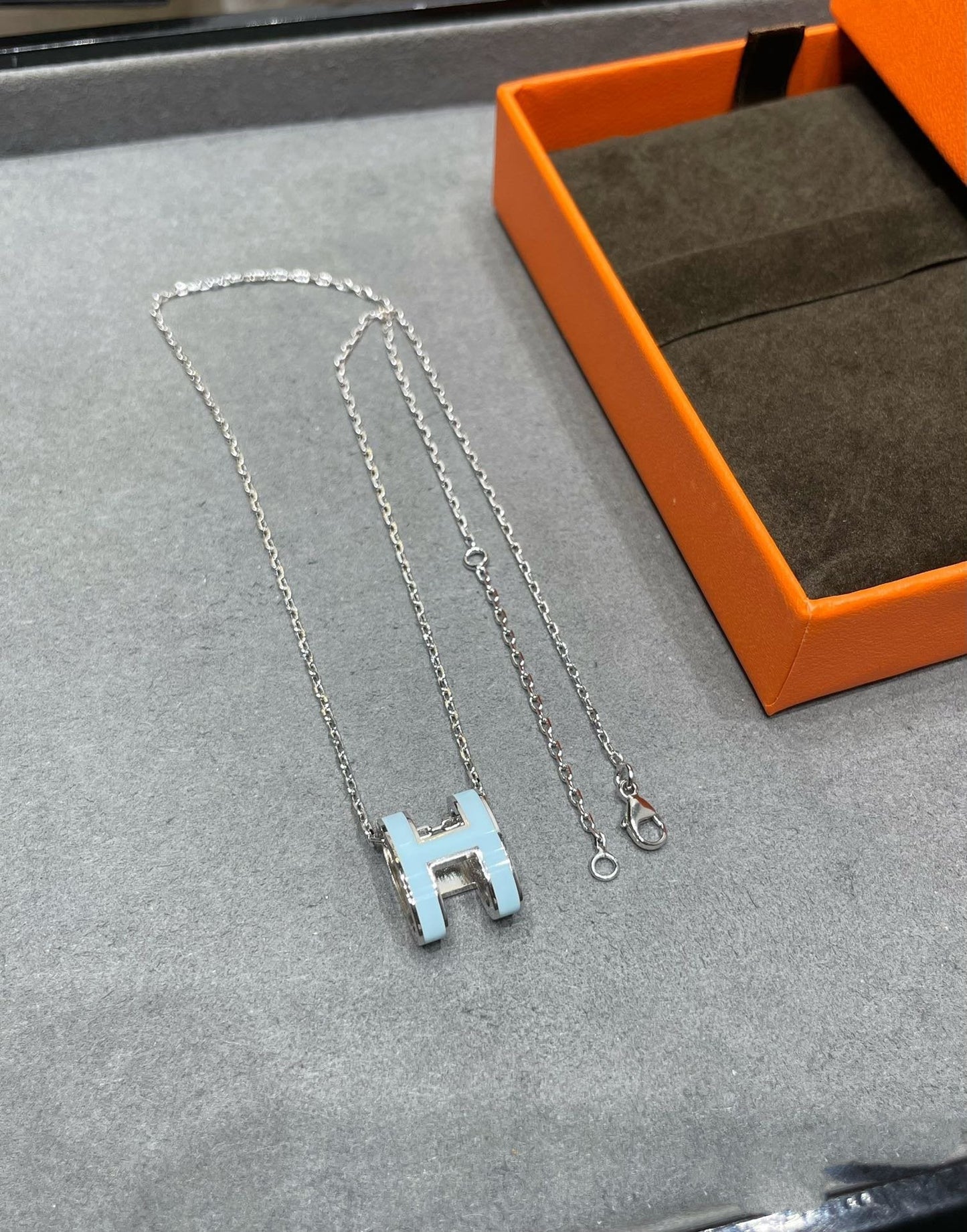 DIANA POP H SKY BLUE NECKLACE
