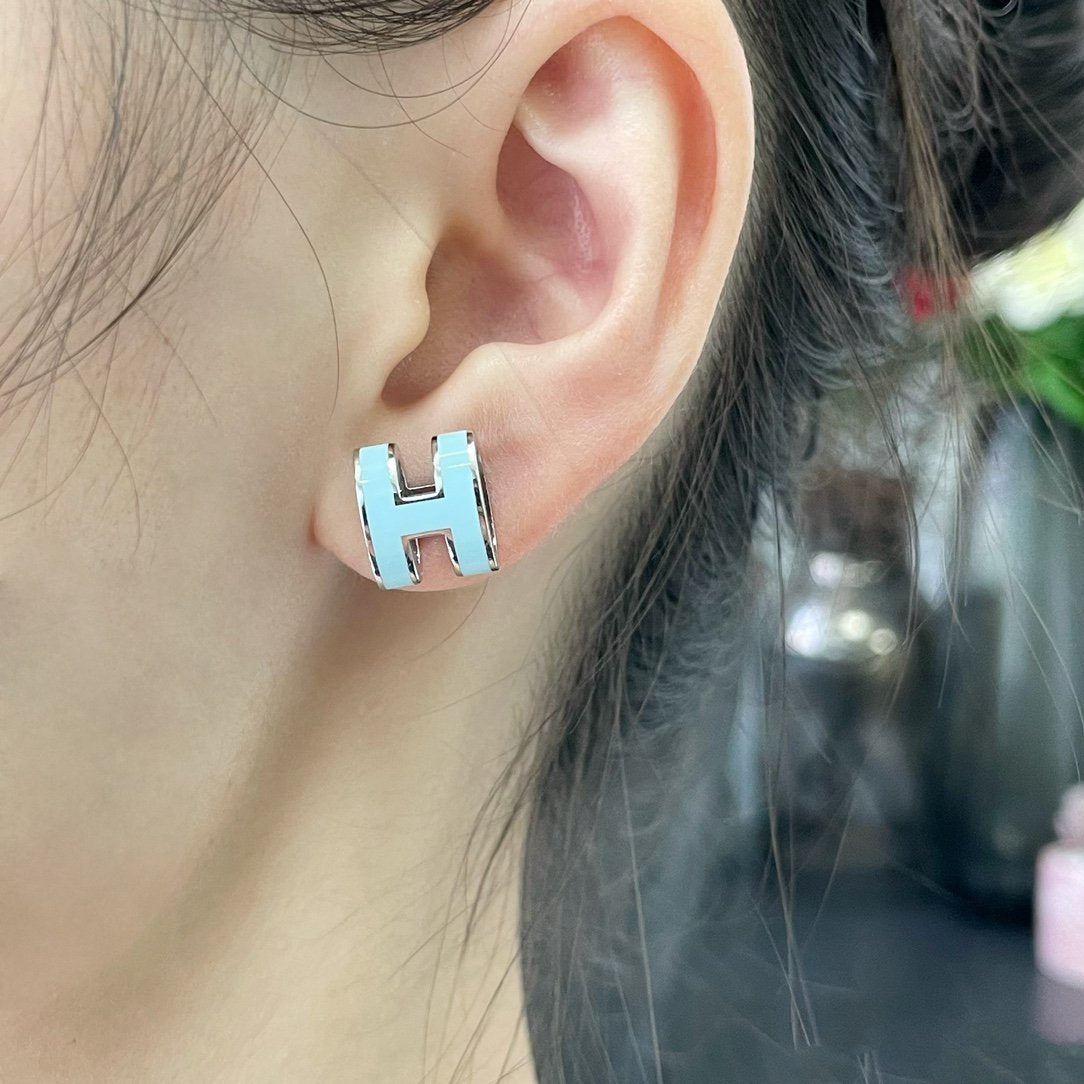 BOUCLES D'OREILLES DIANA POP H BLEU CIEL