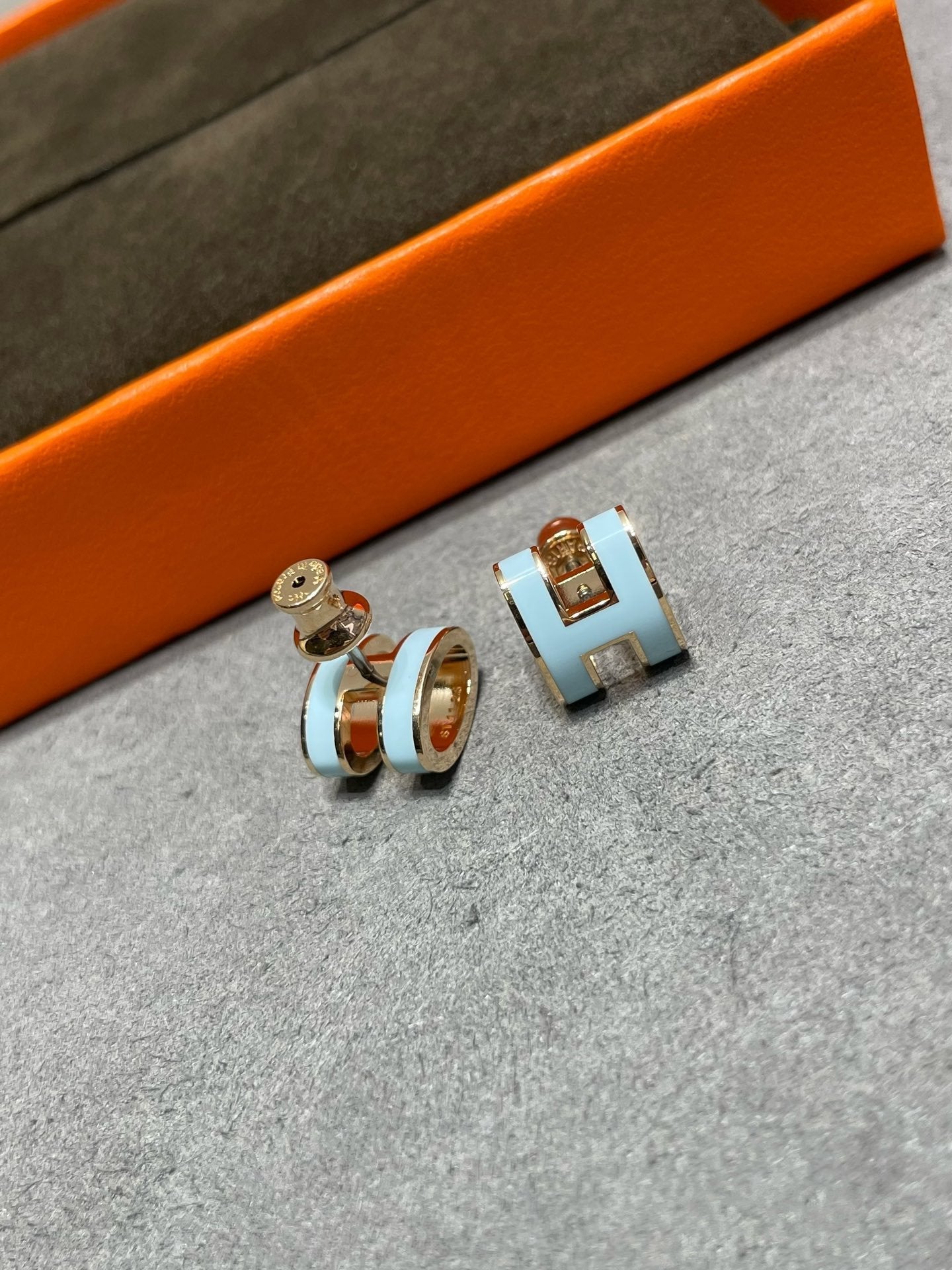 BOUCLES D'OREILLES DIANA POP H BLEU CIEL