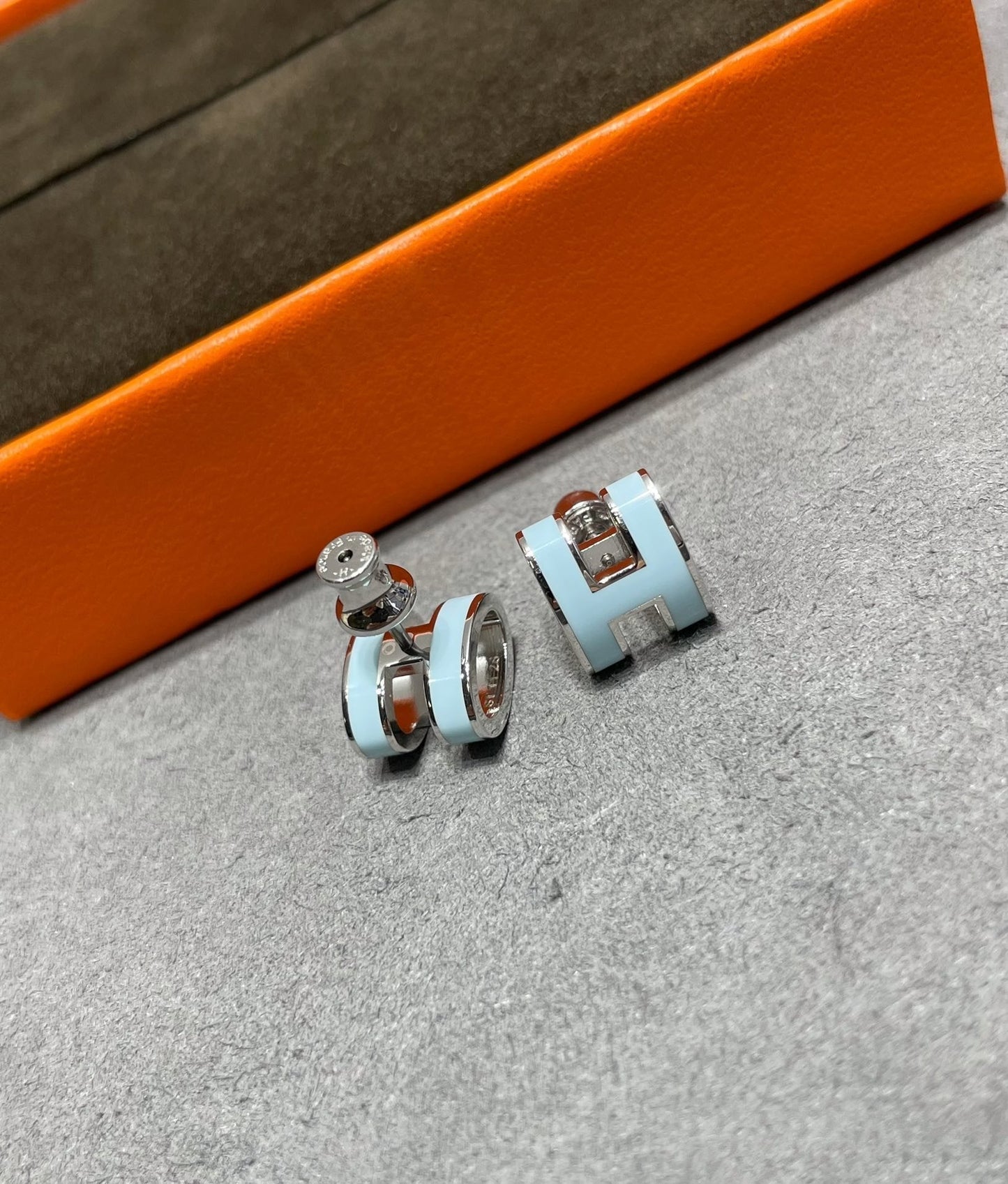 BOUCLES D'OREILLES DIANA POP H BLEU CIEL
