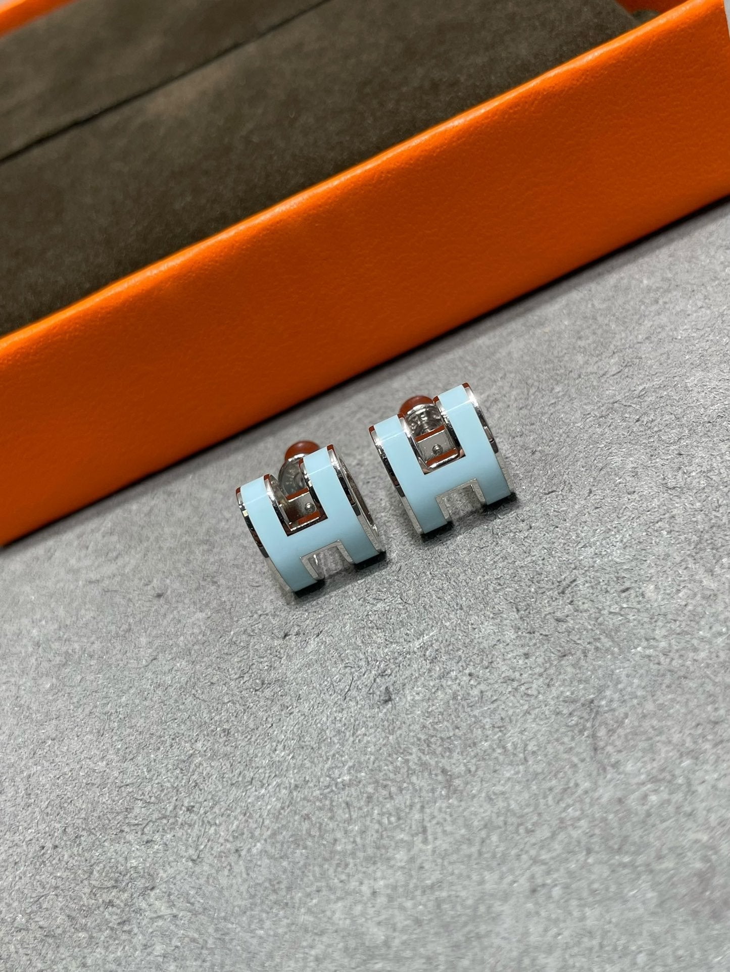 BOUCLES D'OREILLES DIANA POP H BLEU CIEL