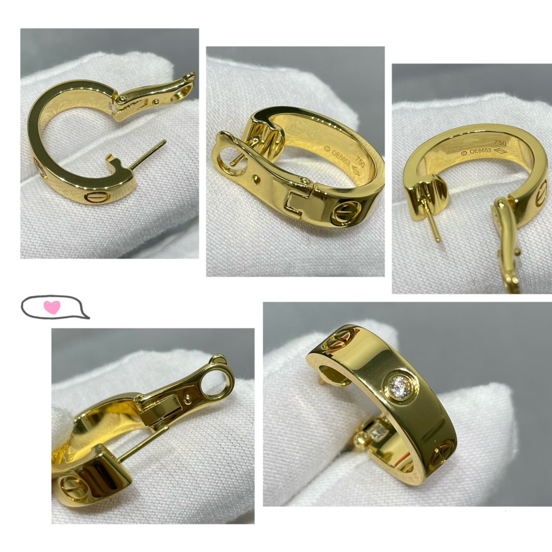 DIANA LOVE 5.5MM 1 DIAMOND EARRINGS