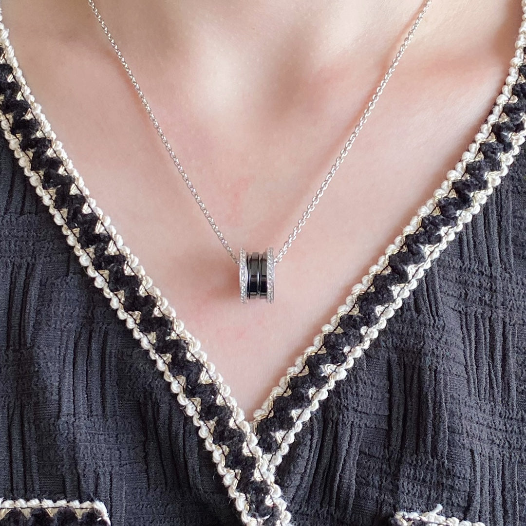 DIANA ZERO 1 DIAMOND CERAMIC NECKLACE