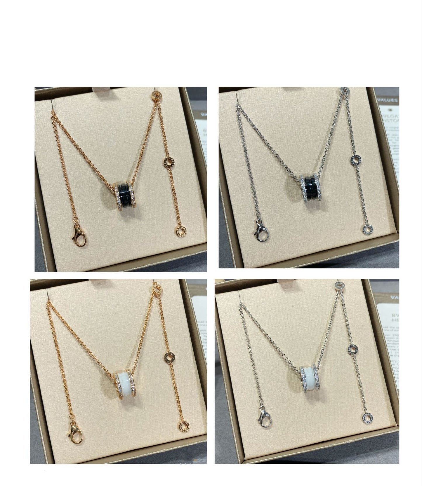 DIANA ZERO 1 DIAMOND CERAMIC NECKLACE